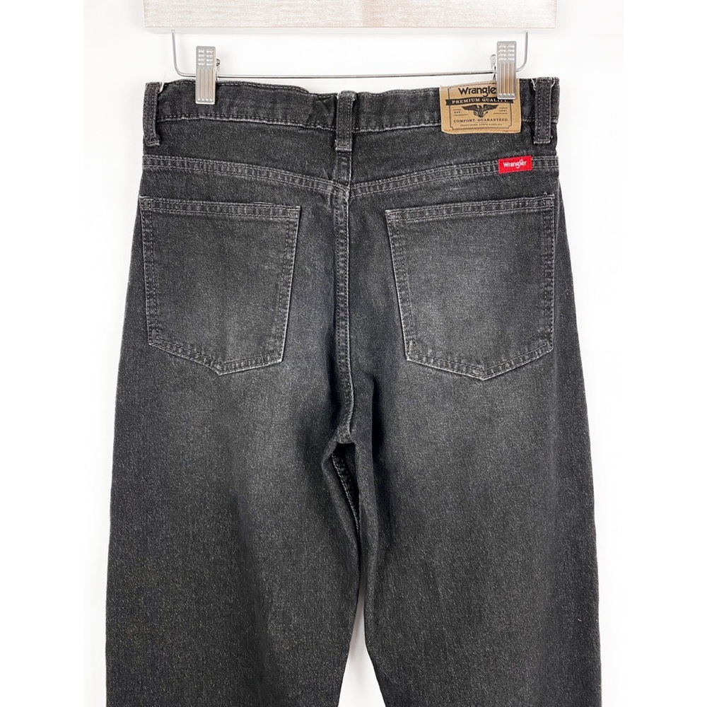 Wrangler High Rise Loose Baggy Fit Jeans, Black Denim Wash - Size 28 - Picture 9 of 12